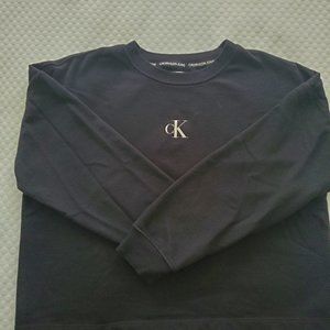 Calvin Klein Black Sweatshirt Pull Over Logo